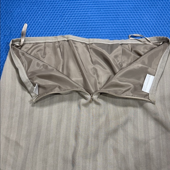 Worthington Sand Herringbone Pinstripe Blazer and Skirt Suit NWT - Picture 16 of 16